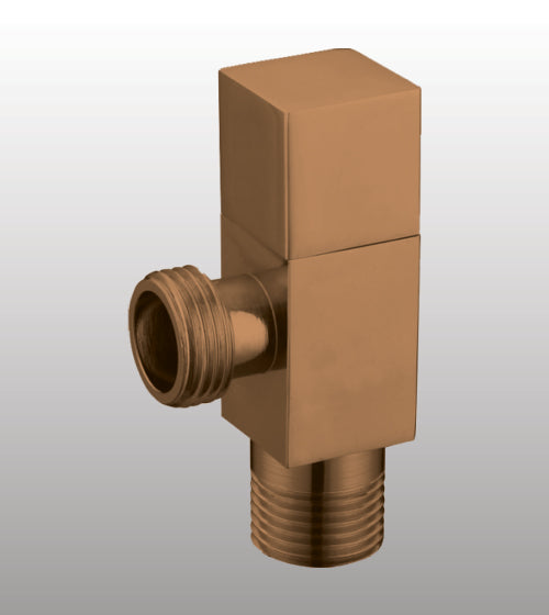 BRASS ANGLE VALVE W/FLANGE - AQUANT -  ( BRUSHED ROSE GOLD -  - 0x0 mm - 0inchx0inch )