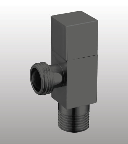 BRASS ANGLE VALVE W/FLANGE - AQUANT -  ( GRAPHITE GREY -  - 0x0 mm - 0inchx0inch )