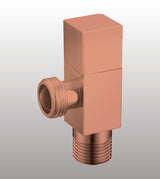 BRASS ANGLE VALVE W/BRASS FLANGE - AQUANT -  ( ROSE GOLD -  - 0x0 mm - 0inchx0inch )
