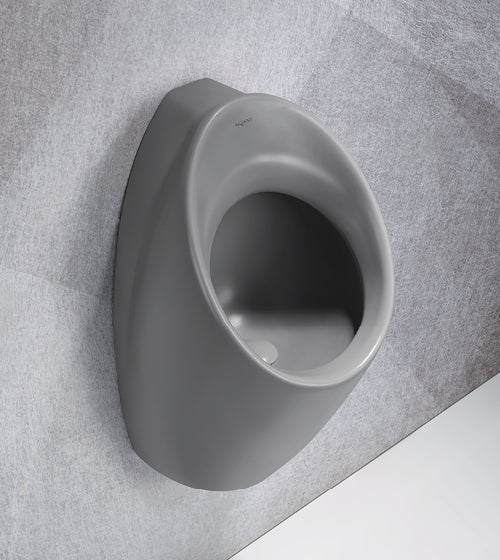 URINAL BACK INLET / BACK OUTLET - AQUANT - ( LUNAR GREY MATT - - 630x340x320 mm - 25.2inchX13.6inchX12.8inch )
