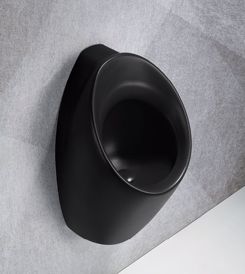 URINAL BACK INLET / BACK OUTLET - AQUANT - ( MATT BLACK - - 630x340x320 mm - 25.2inchX13.6inchX12.8inch )