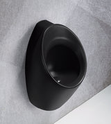 URINAL BACK INLET / BACK OUTLET - AQUANT - ( MATT BLACK - - 630x340x320 mm - 25.2inchX13.6inchX12.8inch )