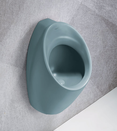 URINAL BACK INLET / BACK OUTLET - AQUANT - ( SEAFOAM GREEN MATT - - 630x340x320 mm - 25.2inchX13.6inchX12.8inch )