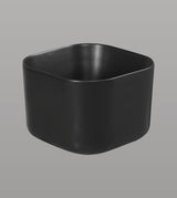 TABLE MOUNTED CERAMIC TABLE MOUNTED POT BASIN - AQUANT - ( MATT BLACK - - 405x405x280 mm - 16.2inchX16.2inchX11.2inch )