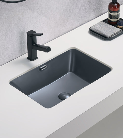 UNDER COUNTER WASH BASIN - AQUANT - ( MATT GREY - - 534x367x171 mm - 21.36inchX14.68inchX6.8inch )