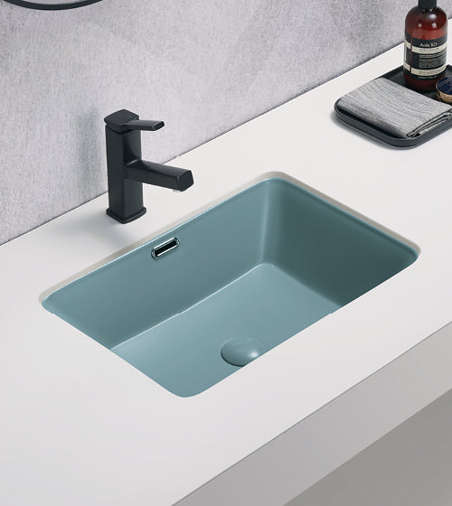 UNDER COUNTER WASH BASIN - AQUANT - ( MATT SEAFOAM GREEN - - 534x367x171 mm - 21.36inchX14.68inchX6.8inch )