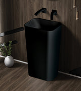 FLOOR MOUNTED PEDESTAL - AQUANT - ( MATT BLACK - - 860x500x380 mm - 34.4inchX20inchX15.2inch )