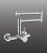 ADJUSTABLE KITCHEN SINK MIXER WALL MOUNTED - AQUANT -  ( MATT SS FINISH - KITCHEN FAUCETS - 0x0 mm - 0inchx0inch )