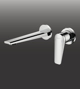 SINGLE LEVER BRASS WALL BASIN MIXER FOAM FLOW - AQUANT - ( CHROME - SEINA SERIES - 0x0 mm - 0inchX0inch )