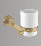 BRASS TUMBLER HOLDER - AQUANT -  ( BRUSHED GOLD - HERITAGE SERIES - 0x0 mm - 0inchx0inch )