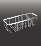 WALL MOUNTED FRONT SHELF - AQUANT -  ( CHROME - ACCESSORIES - 300x120x180 mm - 12inchX4.8inchX7.2inch )