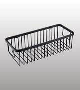WALL MOUNTED FRONT SHELF - AQUANT - ( MATT BLACK - ACCESSORIES - 300x120x180 mm - 12inchX4.8inchX7.2inch )