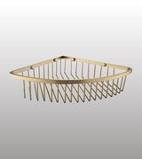WALL MOUNTED FRONT SHELF - AQUANT - ( BRUSHED GOLD - ACCESSORIES - 230x230x80 mm - 9.2inchX9.2inchX3.2inch )