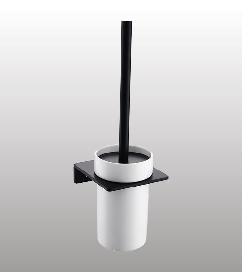 TOILET BRUSH HOLDER - AQUANT -  ( MATT BLACK -  - 0x0 mm - 0inchx0inch )