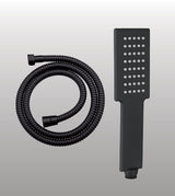 POWDER FLOW BRASS HAND SHOWER WITH 1.5 MTR HOSE - AQUANT - ( MATT BLACK - - 0x0 mm - 0inchX0inch )
