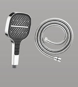 ABS HAND SHOWER 3 FUNCTION WITH 1.5 MTR FLEXIBLE HOSE - AQUANT - ( CHROME - SHOWER - 0x0 mm - 0inchX0inch )
