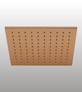 BRASS RAIN SHOWER SQUARE - AQUANT -  ( BRUSHED ROSE GOLD -  - 250x250 mm - 10inchX10inch )