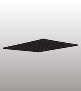 BRASS RAIN HEAD SHOWER WITH POWDER FLOW - AQUANT -  ( MATT BLACK -  - 350x350 mm - 14inchX14inch )