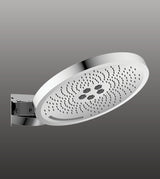 3 FUN WALL MOUNTED SHOWER FLOWS: RAIN , MIST & WATERFALL - AQUANT -  ( CHROME - SS HYDRO WAVE - 370x0 mm - 14.8inchX0inch )