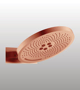 3 FUN WALL MOUNTED SHOWER FLOWS: RAIN , MIST & WATERFALL - AQUANT -  ( ROSE GOLD - SS HYDRO WAVE - 370x0 mm - 14.8inchX0inch )