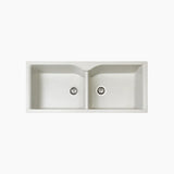 QUARTX SINK 2.0 BOWL W/O DRAINBOARD (DEPTH 9.5INCH) ARCHPRO - NIRALI -  ( METTALIC BLACK - QUARTZ ELITE RANGE - 1145x495 mm - 45inchX20inch )