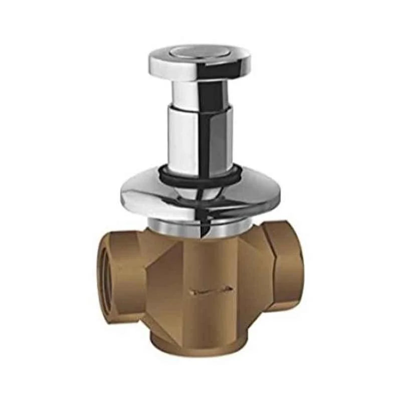 FLUSH COCK 25 MM-PUSH TYPE SPRING LOADED - HINDWARE FAUCETS -  ( POLISHED CHROME - ADDONS - 0x25 mm - 0inchX1inch )