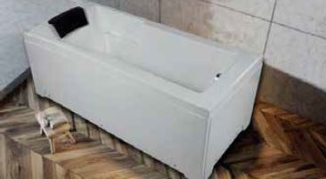 BATH TUB LUCITE ACRYLIC (HT-610MM) - OYSTER -  ( WHITE - BATUR - 1650x775 mm - 66inchX31inch )
