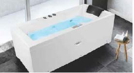 BATH TUB COMBO W/O FILLER (WITH PNEUMATIC CONTROL) - OYSTER -  ( WHITE - BERG - 1805x905x610 mm - 72.2inchX36.2inchX24.4inch )