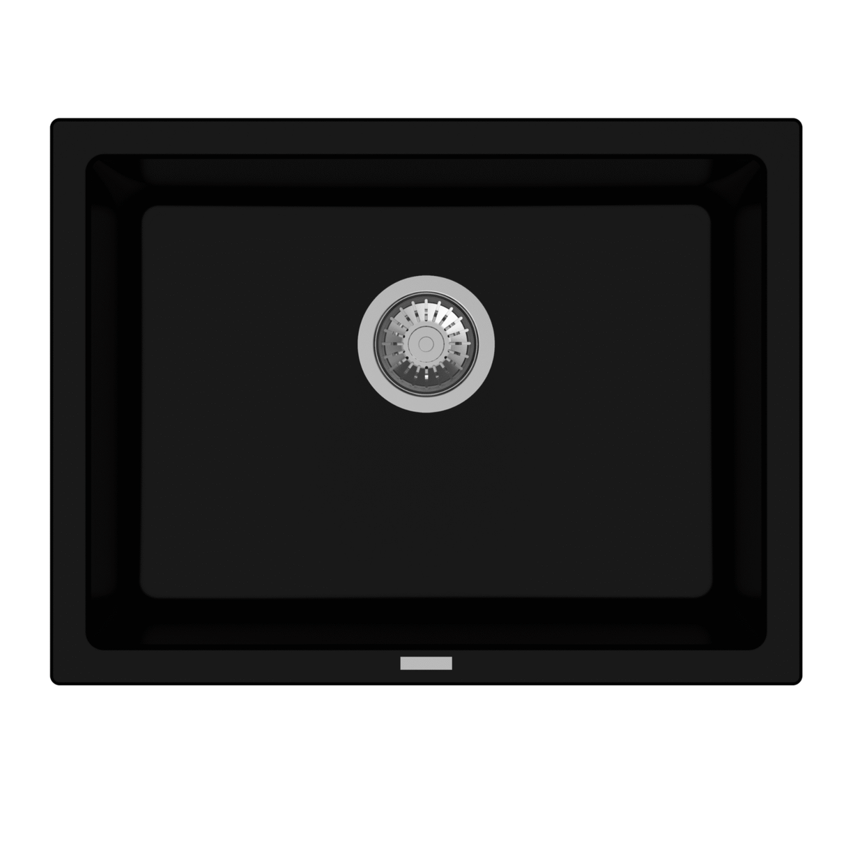 STD 1.0 BOWL(DEPTH 8INCH)W/CLEANING KIT - CARYSIL -  ( GRANITE METALLIC NERA - BIG BOWL - 610x457 mm - 24inchX18inch )