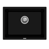 STD 1.0 BOWL(DEPTH 8INCH)W/CLEANING KIT - CARYSIL -  ( GRANITE METALLIC NERA - BIG BOWL - 610x457 mm - 24inchX18inch )