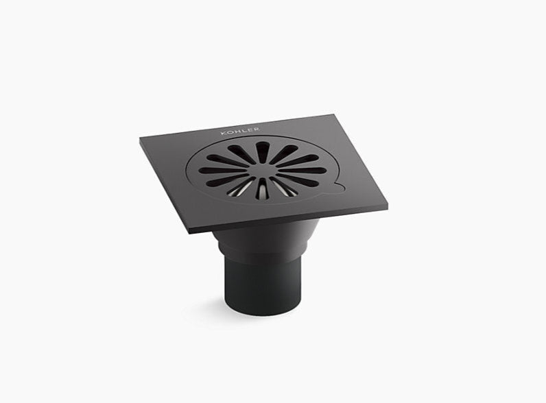 COMPLEMENTARY FLOOR DRAIN - KOHLER POPULAR -  ( MATT BLACK - POPULAR - 0x100 mm - 0inchX4inch )