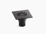 COMPLEMENTARY FLOOR DRAIN - KOHLER POPULAR -  ( MATT BLACK - POPULAR - 0x100 mm - 0inchX4inch )