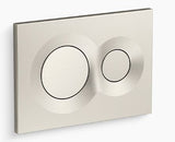 LYNK FACE PLATE (FLUSH PLATE)PNEUMATIC - KOHLER PREMIUM -  ( BRUSHED NICKEL - PREMIUM - 0x0 mm - 0inchx0inch )