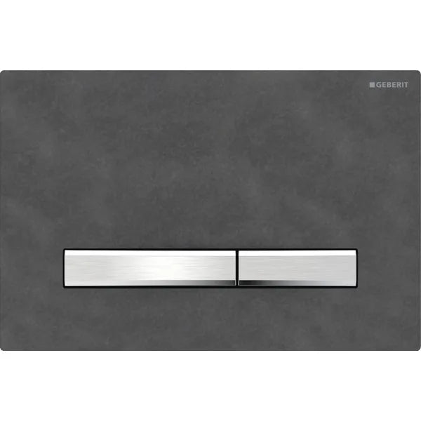 ACTUATOR PLATE SIGMA 50 SQUARE - GEBERIT -  ( SLATE - SIGMA - 600x400 mm - 24inchX16inch )