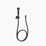 ELATE HEALTH FAUCET WITH HOSE & BRACKET - KOHLER PREMIUM -  ( BLACK MATT - PREMIUM - 0x15 mm - 0inchX0.6inch )