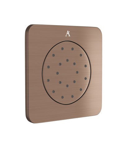 BODY SHOWER CONCEALED TYPE(ABS)W/INST BOX & RUBIT CLEANING SYSTEM - ARTIZE FAUCET -  ( ANTIQUE COPPER - BODY SHOWER - 135x135 mm - 5inchX5inch )