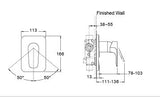 (PRUN)AQUATURBO360-SL SHW CON+TRIM AT135 - KOHLER PREMIUM -  ( BRUSHED BRONZE - PREMIUM - 0x0 mm - 0inchx0inch )