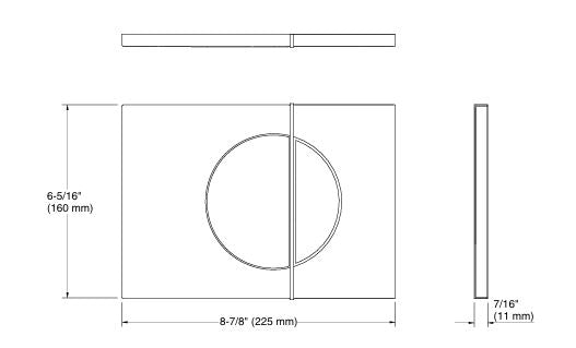 FACE PLATE (FLUSH PLATE) MECHANICAL - KOHLER PREMIUM -  ( BRUSHED BRONZE - PREMIUM - 0x0 mm - 0inchx0inch )