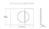 FACE PLATE (FLUSH PLATE) MECHANICAL - KOHLER PREMIUM -  ( BRUSHED BRONZE - PREMIUM - 0x0 mm - 0inchx0inch )