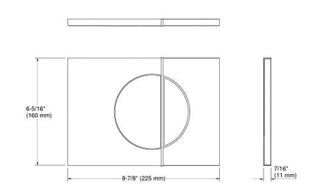 FACE PLATE (FLUSH PLATE) MECHANICAL - KOHLER PREMIUM -  ( BRUSHED BRONZE - PREMIUM - 0x0 mm - 0inchx0inch )