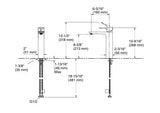 ALEO-SL BASIN MIXER TALL W/PIPES - KOHLER PREMIUM -  ( POLISHED CHROME - PREMIUM - 0x15 mm - 0inchX0.6inch )