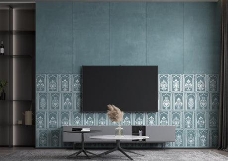 AREBIC AQUA FLOWER DECOR HL - INDIAN TILES - ( - CRIST DECOR - 1200x600 mm - 48inchX24inch )