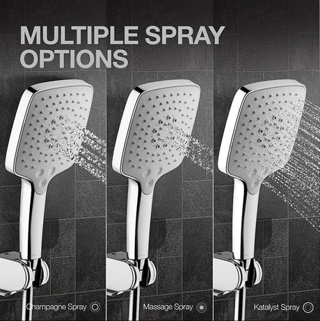 RAINDUET-SQ HANDSHOWER W/O HOSE - KOHLER PREMIUM -  ( POLISHED CHROME - PREMIUM - 0x0 mm - 0inchx0inch )