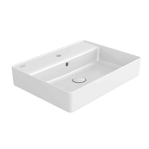 ACACIA COUNTER TOP WASHBASIN W/TAP HOLE - AMERICAN STANDARD -  ( WHITE - ACACIA - 550x450 mm - 22inchX18inch )
