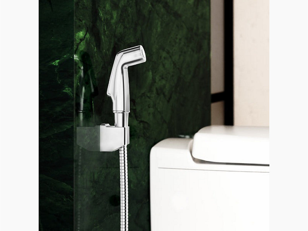 HEALTH FAUCET WITH METAL HOSE & HOLDER - KOHLER POPULAR -  ( POLISHED CHROME - POPULAR - 0x0 mm - 0inchx0inch )