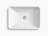 FORE-TABLE TOPBASIN W/O HOLEFAUCET HOLE - KOHLER PREMIUM -  ( WHITE - PREMIUM - 575x410 mm - 23inchX16inch )