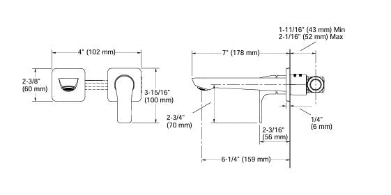 FORE ARC SC WM LAV FAUCET TRIM WO DRAIN - KOHLER POPULAR -  ( POLISHED CHROME - POPULAR - 0x15 mm - 0.5inchX0.6inch )