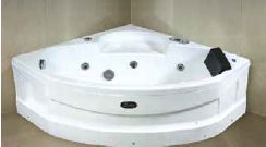 BATH TUB CORNER LUCITE ACRYLIC(HT-430MM) - OYSTER -  ( WHITE - CELESTE - 1175x1175 mm - 47inchX47inch )