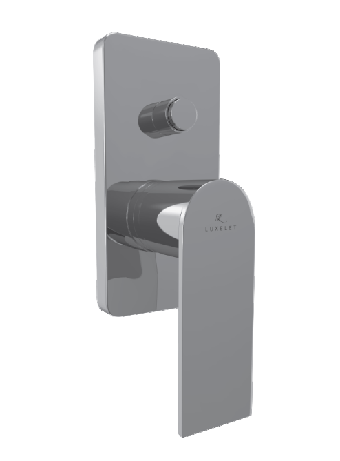 EXPOSED PART FOR SINGLE LEVER HI FLOW 2 OUTLET DIVERTOR - LUXELET -  ( CHROME - FANGO - 0x0 mm - 0inchX0inch )