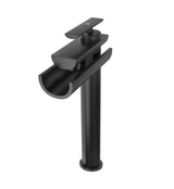 SL TALL BOY BASIN MIXER W/PIPES - ARTIZE FAUCET -  ( BLACK MATT - CONFLUENCE - 0x15 mm - 0inchX0.5inch )